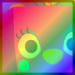 Rainbow Huge Evolved Peacock