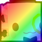 Rainbow Huge Fancy Axolotl