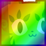 Rainbow Huge Fiddlefern Cat