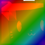Rainbow Huge Forcefield Cat
