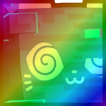 Rainbow Huge Glitched Cat