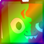 Rainbow Huge Good vs Evil Dragon