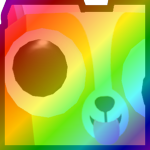 Rainbow Huge Googly Corgi