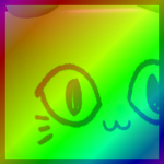 Rainbow Huge Green Balloon Cat