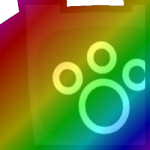 Rainbow Huge Guard Bunny