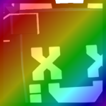 Rainbow Huge Hacked Cat