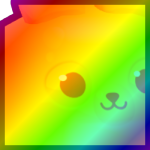 Rainbow Huge Honey Bear