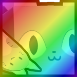 Rainbow Huge Hoverboard Cat