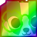 Rainbow Huge Irish Badger