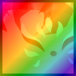 Rainbow Huge Jelly Kitsune