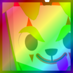 Rainbow Huge Jester Dog