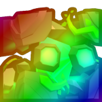 Rainbow Huge Jungle Golem