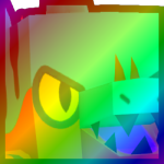 Rainbow Huge Jurassic Crocodile