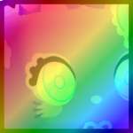 Rainbow Huge Kawaii Cat