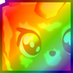Rainbow Huge Kawaii Tiger