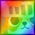 Rainbow Huge Knight Beagle
