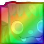 Rainbow Huge Leafy Yeti