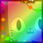 Rainbow Huge Lit Cat