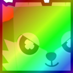 Rainbow Huge Lucki Wolf
