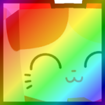Rainbow Huge Lucky Cat