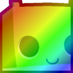 Rainbow Huge Meebo in a Spaceship