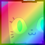 Rainbow Huge Mermaid Cat