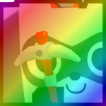Rainbow Huge Mining Raccoon