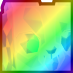 Rainbow Huge Mosaic Corgi