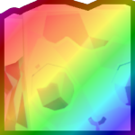 Rainbow Huge Mosaic Lamb