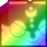 Rainbow Huge Nightfall Wolf