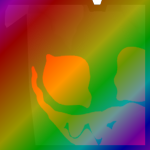 Rainbow Huge Nightmare Dog