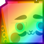 Rainbow Huge Nutcracker Bunny