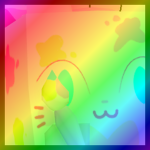 Rainbow Huge Painted Cat