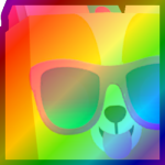 Rainbow Huge Party Corgi