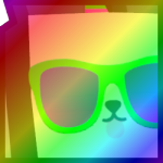 Rainbow Huge Party Panda