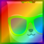 Rainbow Huge Party Squirrel