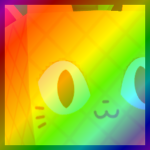Rainbow Huge Pineapple Cat