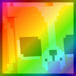 Rainbow Huge Pixel Corgi