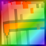 Rainbow Huge Pixel M-2 PROTOTYPE