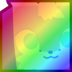 Rainbow Huge Pixie Fox
