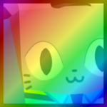Rainbow Huge Police Cat