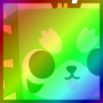 Rainbow Huge Prickly Panda
