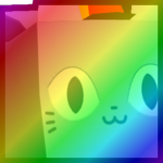 Rainbow Huge Propeller Cat