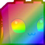 Rainbow Huge Rave Butterfly