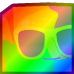 Rainbow Huge Rave Slime