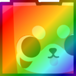 Rainbow Huge Red Panda