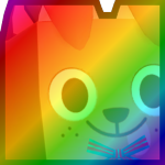Rainbow Huge Reindeer Dog