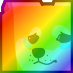 Rainbow Huge Sad Doge