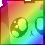 Rainbow Huge Sad Hamster