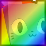 Rainbow Huge Safety Cat